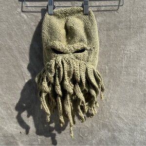 Hand made Cthulhu Ski Mask Pirates of Caribbean Winter Green Baclava